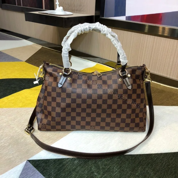 View 1 of Louis Vuitton Damier Limington Brown N40023 Women’s Canvas Handbag