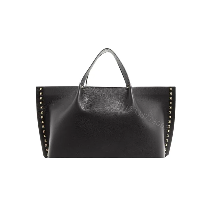 View 1 of VALENTINO GARAVANI ROCKSTUD TOTE BLACK 36CM