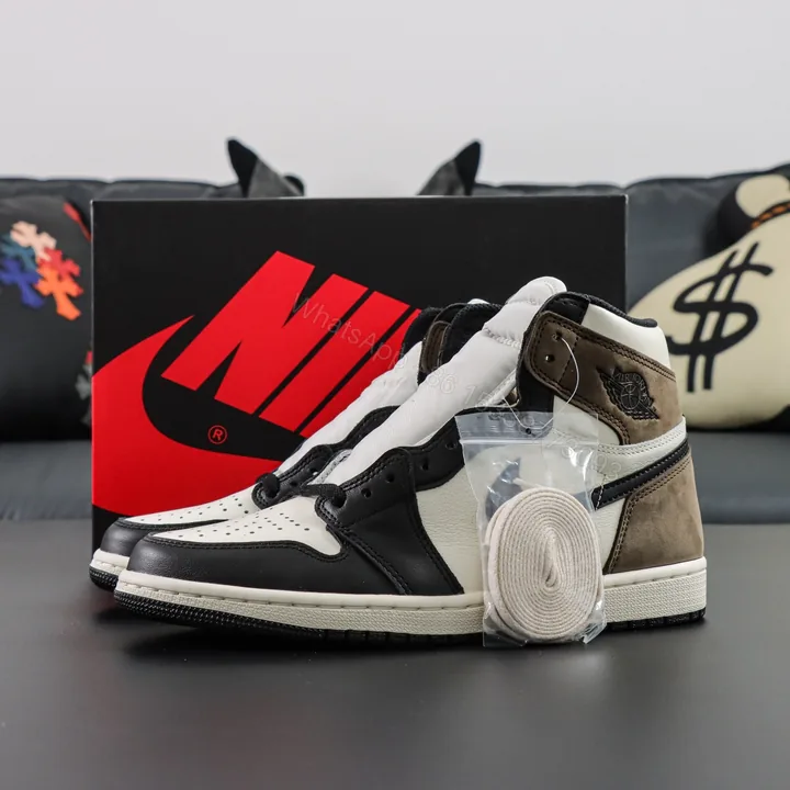 View 1 of Air Jordan 1 Retro High OG “Dark Mocha” Reps