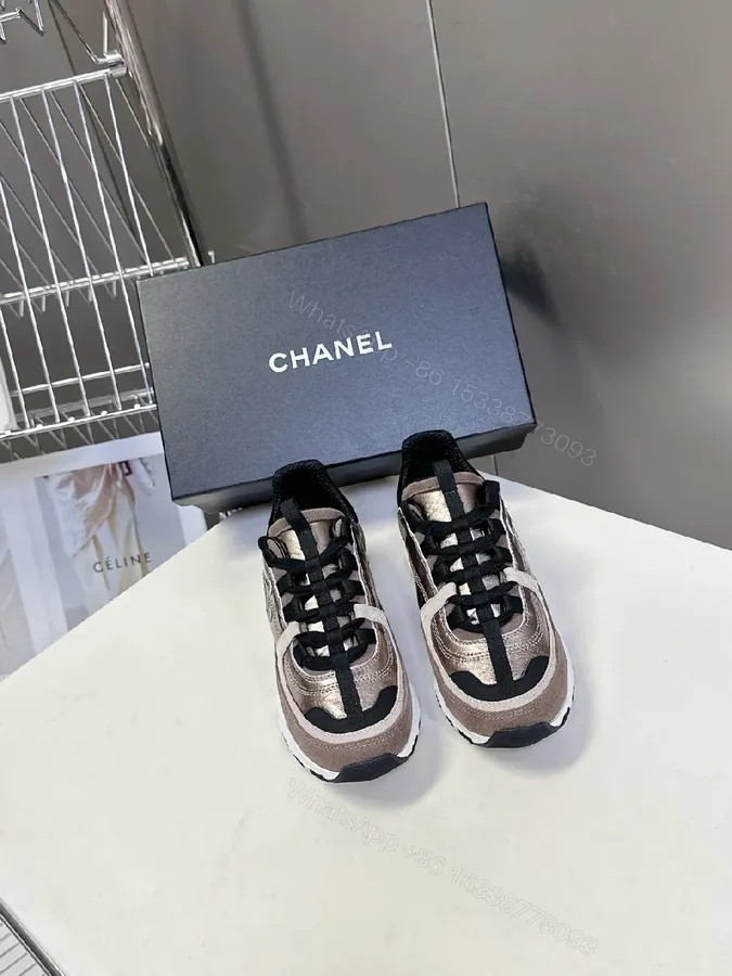 View 1 of Metallic Taupe High-Top Sneakers with Lux Texture and Comfort