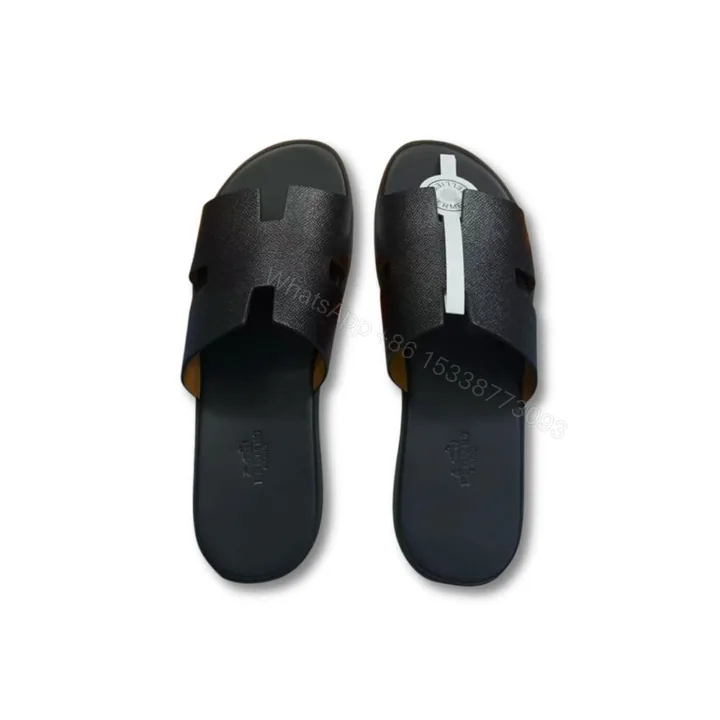 View 1 of Hermes Izmir Sandal Black For Men