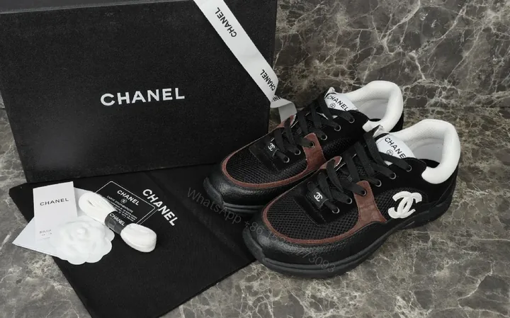 View 1 of Black Leather Luxury Sneakers with Suede Trim, City-Smart Style, High-End Comfort