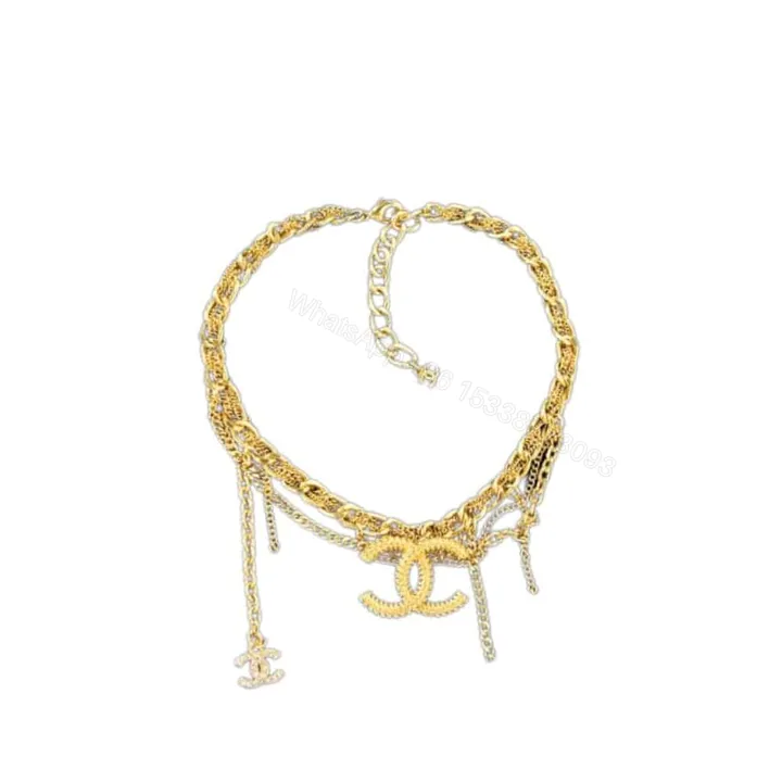 View 1 of Chanel CC Necklace Gold