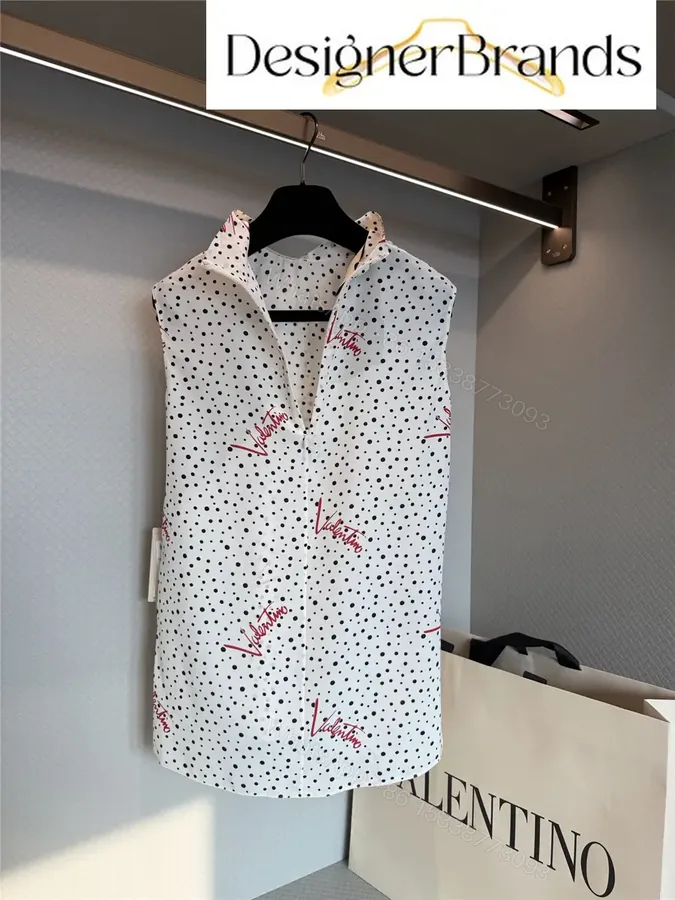 View 1 of Valentino Multicolor Silk Sleeveless Polka-Dot Shirt