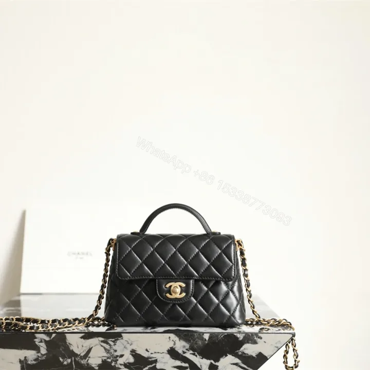 View 1 of 高仿Chanel*25P系列AS5355小羊皮Kelly單肩手提包免檢版