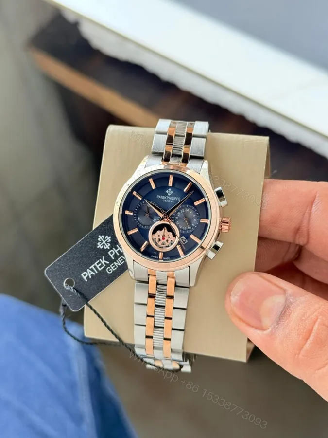 View 1 of Patek Philippe Chronograph 36MM Blue Dial Stainless Steel