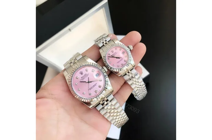 View 1 of Replica Rolex Datejust SS/SS Jub Pink/Dial 36/28 mm