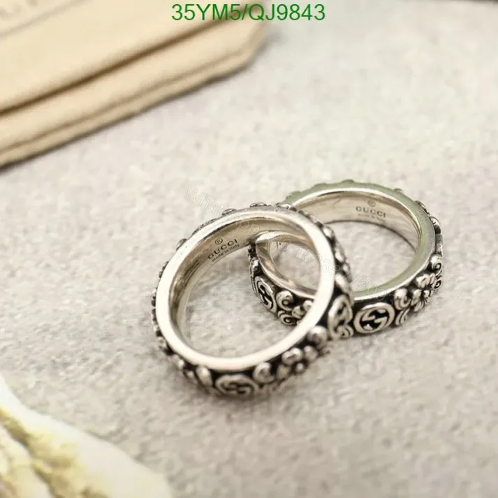View 1 of Gucci knockoff Mirror Silver Ring QJ98432 – High-Quality Jewelry