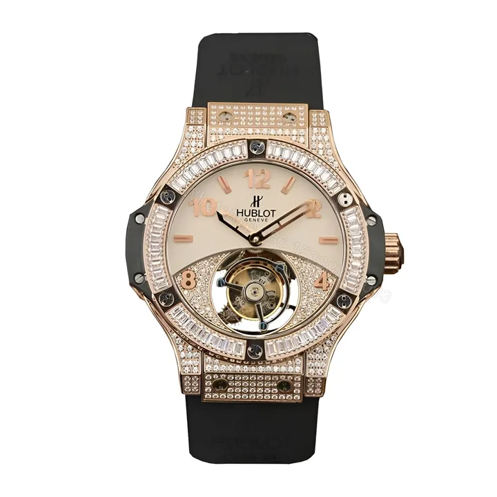 View 1 of Hublot Gold Diamond Replica
