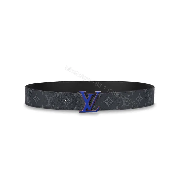 View 1 of LOUIS VUITTON INITIALES 40MM REVERSIBLE MONOGRAM CANVAS BELT – B86