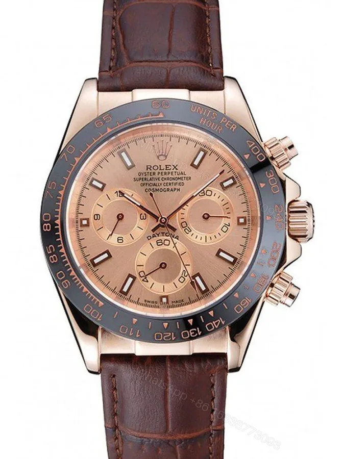 View 1 of Replica Rolex Daytona Rose-Gold Dial 1454243