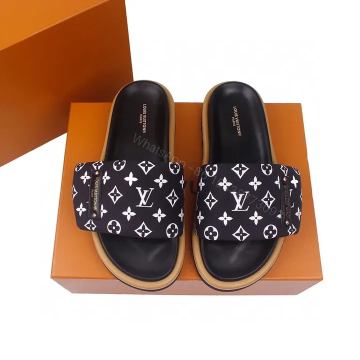 View 1 of Bold Monogram Slide-Ons: All-Season Comfort