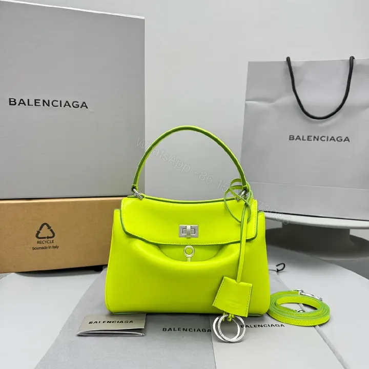 View 1 of Neon Lime Leather Mini Bag – Luxe, Versatile, Compact