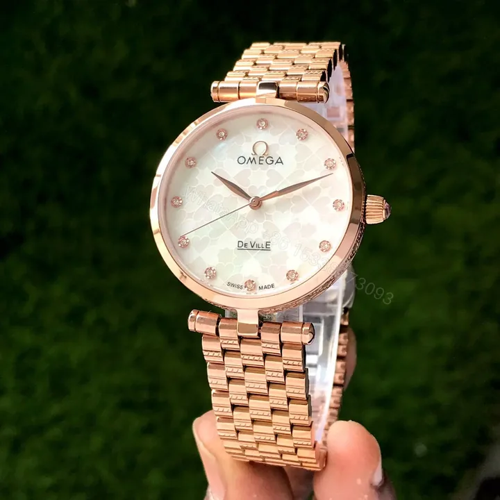 View 1 of # Omega # For Her # 7AA Premium Series # Model – Women’s Rose Gold Collection # Dial Size – 32mm