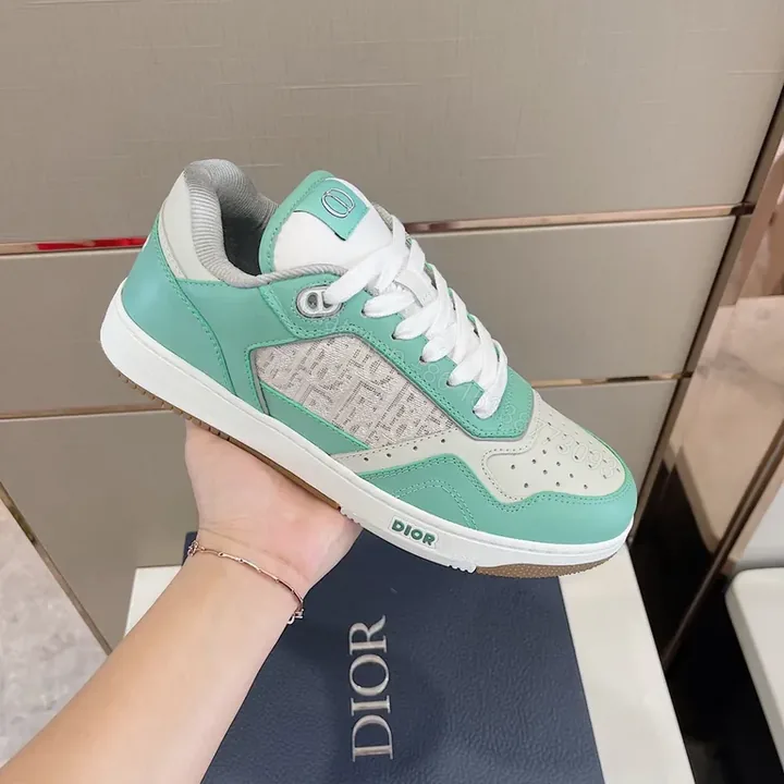 View 1 of Mint Green Dior-Inspired Sneaker: Modern Luxury Comfort