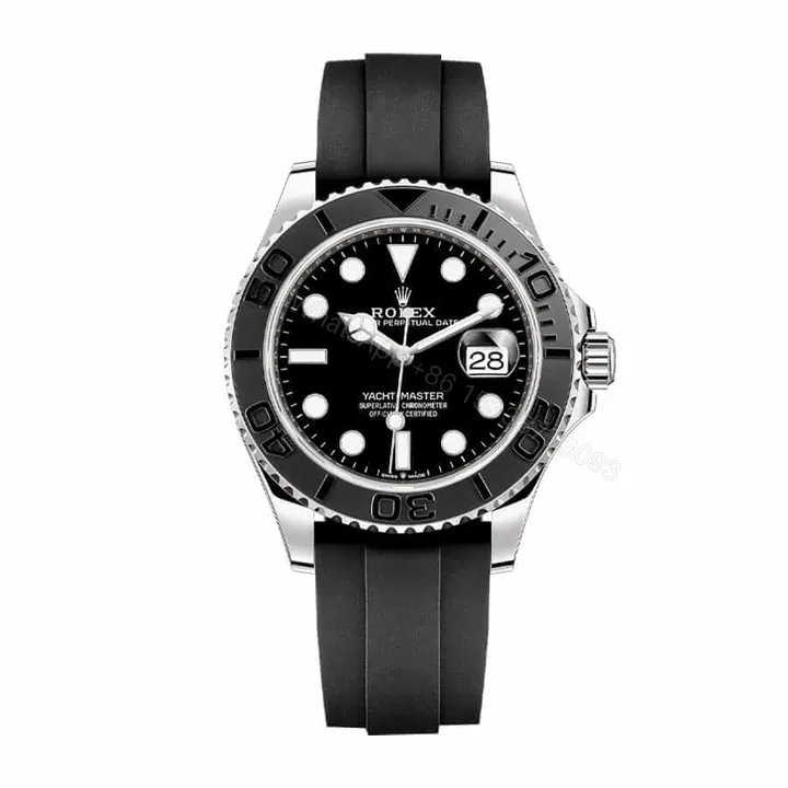 View 1 of Rolex Yacht-Master 42 226659 Super Clone : White Gold Cerachrom Bezel Black Dial 42mm