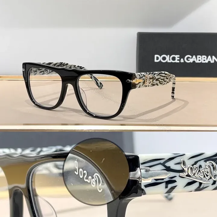 View 1 of Dolce & Gabbana Zebra-Templed Black Acetate Sunglasses