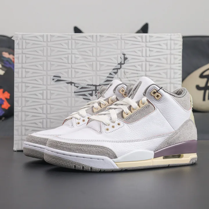 View 1 of A MA MANIÉRE x AIR JORDAN 3 RETRO “Medium Grey” Reps