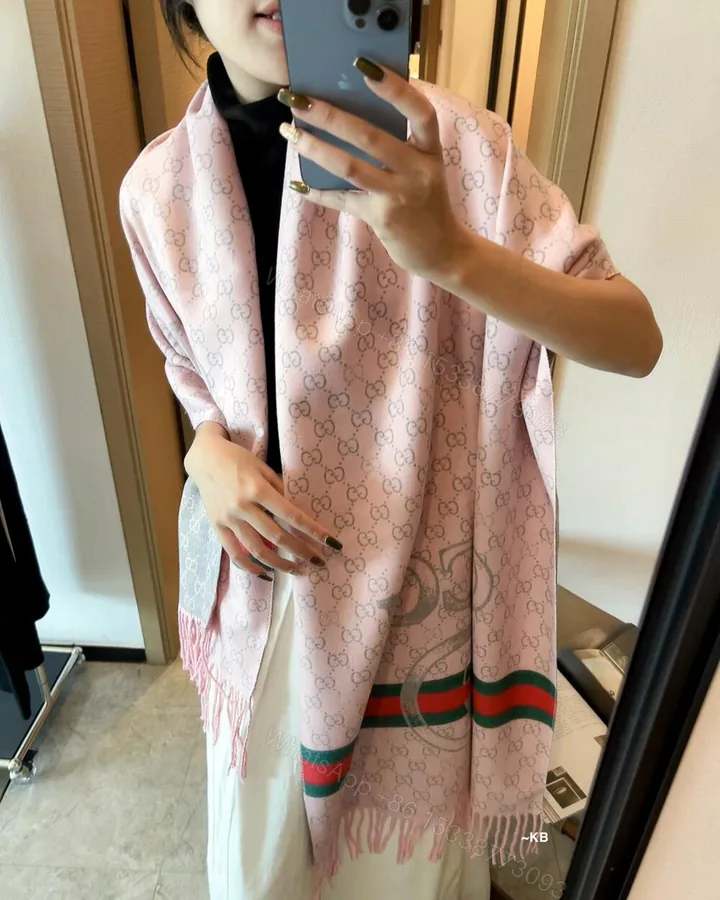 View 1 of First Copy Gucci GG Initial Scarf