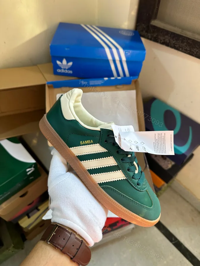 View 1 of BUY ADIDAS SAMBA FIRST COPY COLLEGIATE GREEN UNISEX SHOES