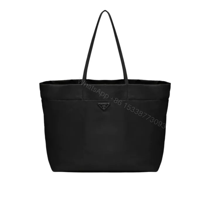 View 1 of Prada Re-Nylon And Saffiano Tote Bag Black