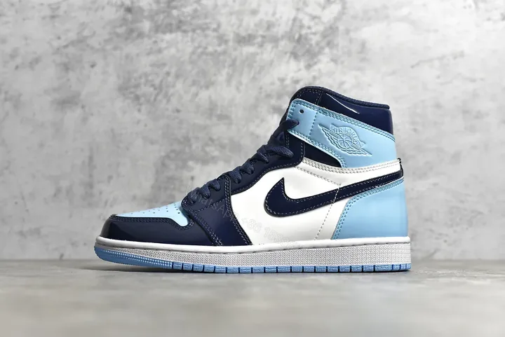 View 1 of Air Jordan 1 Retro High Blue Chill Reps