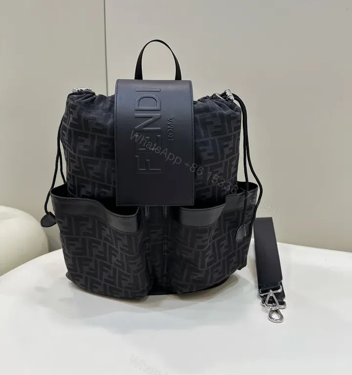 View 1 of Fendi Monogram Luxe Backpack: Structured, All-Day Comfort