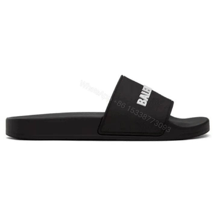 View 1 of BALENCIAGA RUBBER LOGO POOL SLIDE SANDALS – BBS5