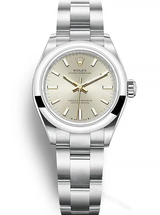 View 1 of Replica Rolex Oyster Perpetual Lady Silver Dial 276200 28 mm