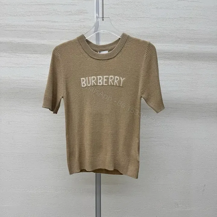 View 1 of Textured Knit Tee: Subtle Luxe Logo, All-Season Comfort