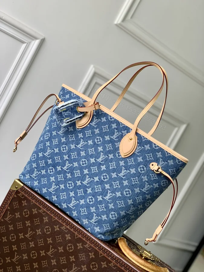 View 1 of LV 一比一M13192藍色牛仔托特包復古感夏日輕便款