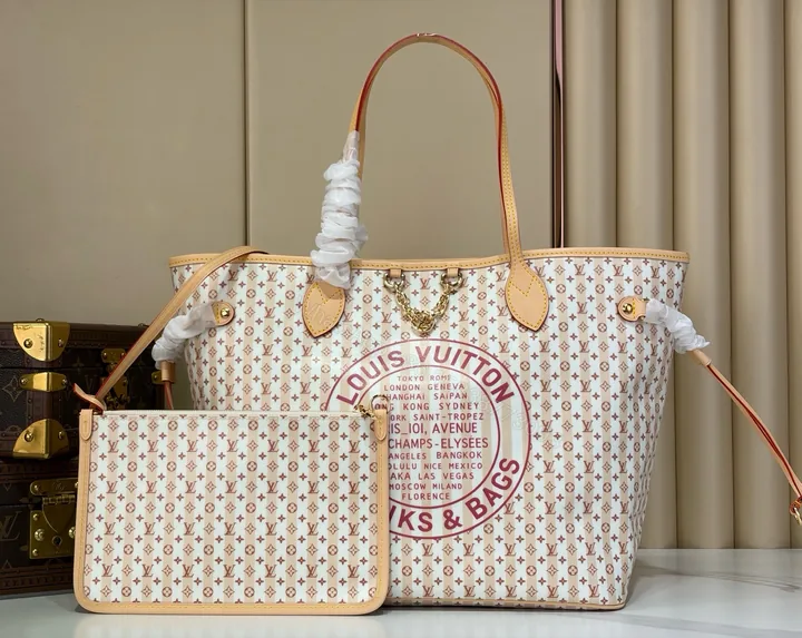 View 1 of LV 復刻 Neverfull Trunks & Bags 老花托特包 大容量子母包