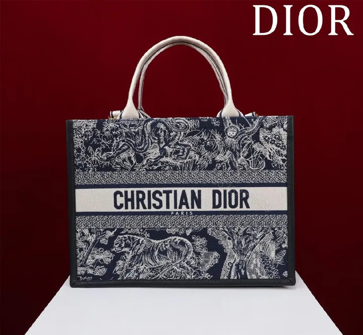 View 1 of Bold Textile Tote: Heritage-Inspired, Luxe Everyday Carry