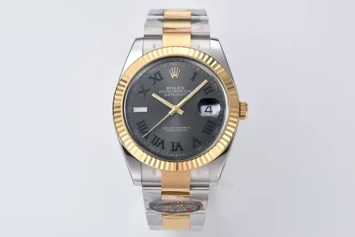 View 1 of Rolex Datejust 41 Two-Tone Yellow Gold Wimbledon 126333-0019
