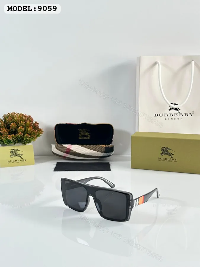 View 1 of Burberry Men Sunglasses Black Grey