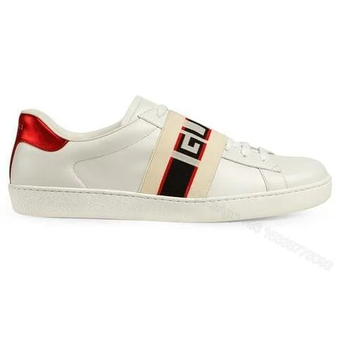 View 1 of GUCCI STRIPE LEATHER SNEAKER – GC3