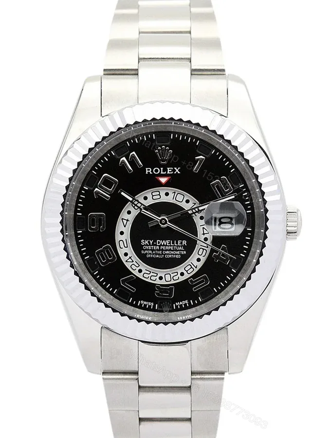 View 1 of Replica Rolex Sky-Dweller Black Dial 326938