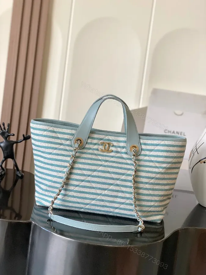 View 1 of Coastal Striped Tote: Premium Everyday Chic Carry-All