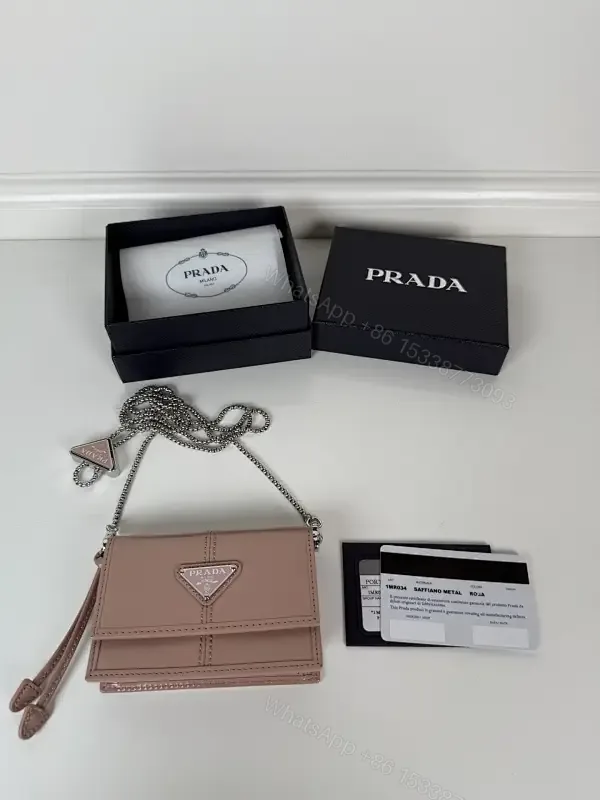 View 1 of Blush Leather Mini Bag: Chic, Logo-Free, Crossbody Ready