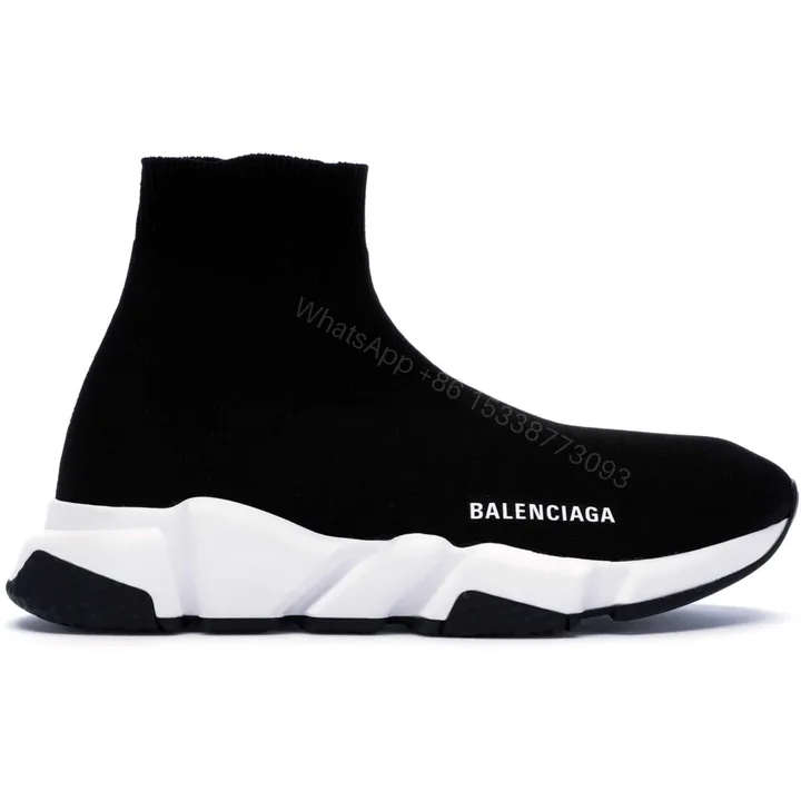 View 1 of BALENCIAGA SPEED TRAINER BLACK WHITE – BB10
