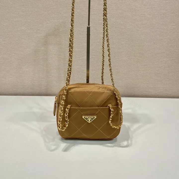 View 1 of 高仿Prada中古單肩包1BD632棕色免檢版