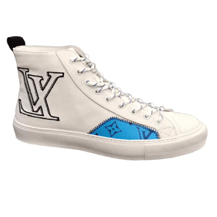 View 1 of LOUIS VUITTON TATTOO HIGH TOP WHITE SNEAKER – LV76