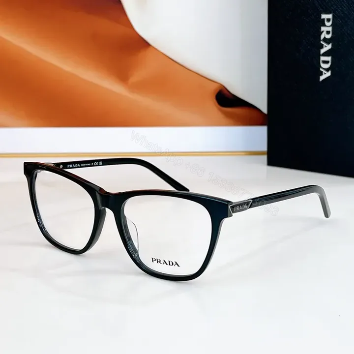 View 1 of Prada Black Acetate Cat-Eye Frames: Modern Luxe Comfort