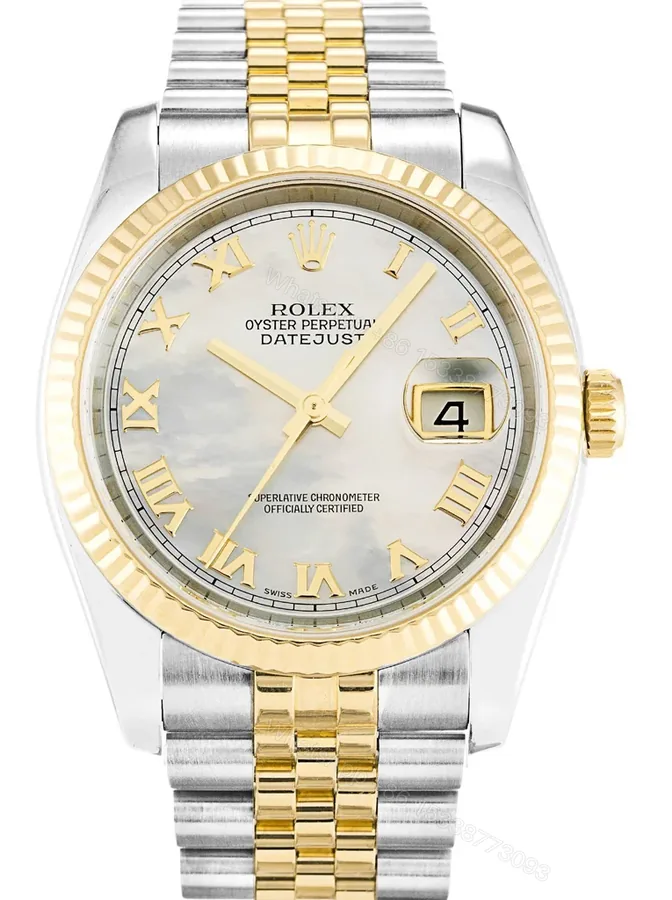 View 1 of Replica Rolex Datejust Mother of Pearl – White Dial 116233 36 mm