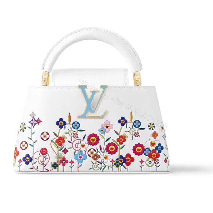 View 1 of Louis Vuitton X Murakami Capucines East West Mini White 21Cm M13246