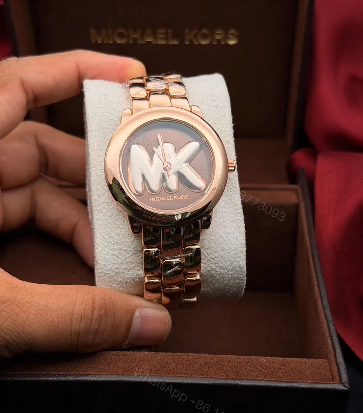 View 1 of Michael Kors Ladies Watch Copper Dial Chain First Copy | AAA+ Replica