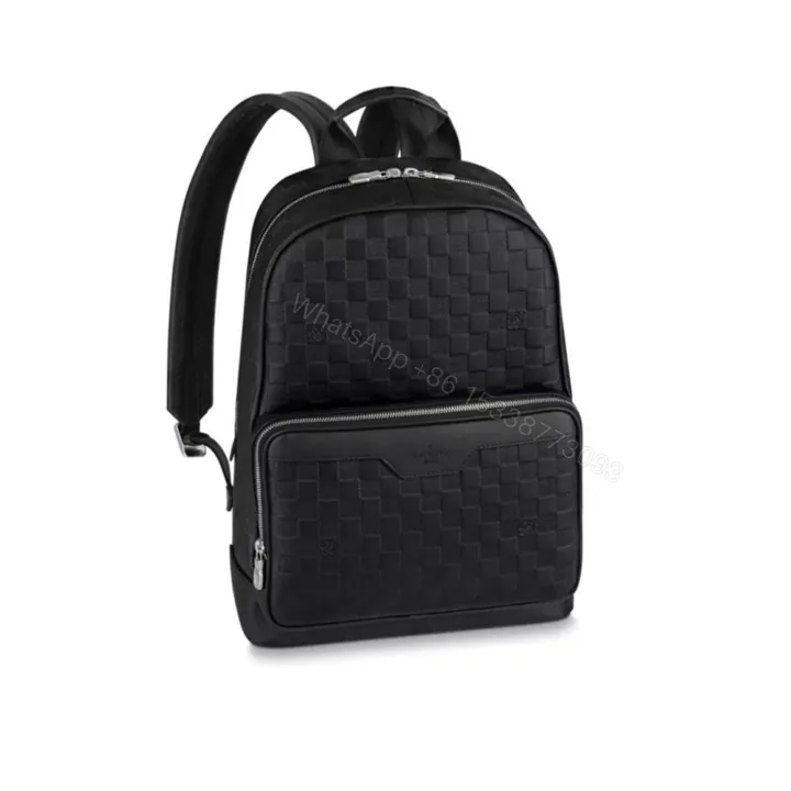 View 1 of Louis Vuitton Campus Backpack Damier Infini Onyx Silver 39Cm LV N40306