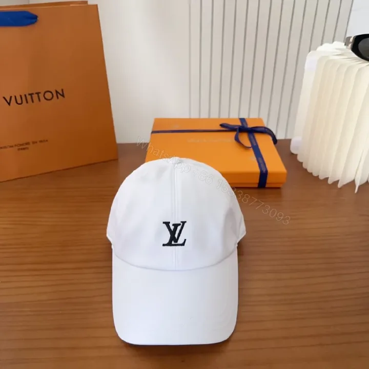 View 1 of White Cotton Cap | Minimalist Luxury Baseball Hat