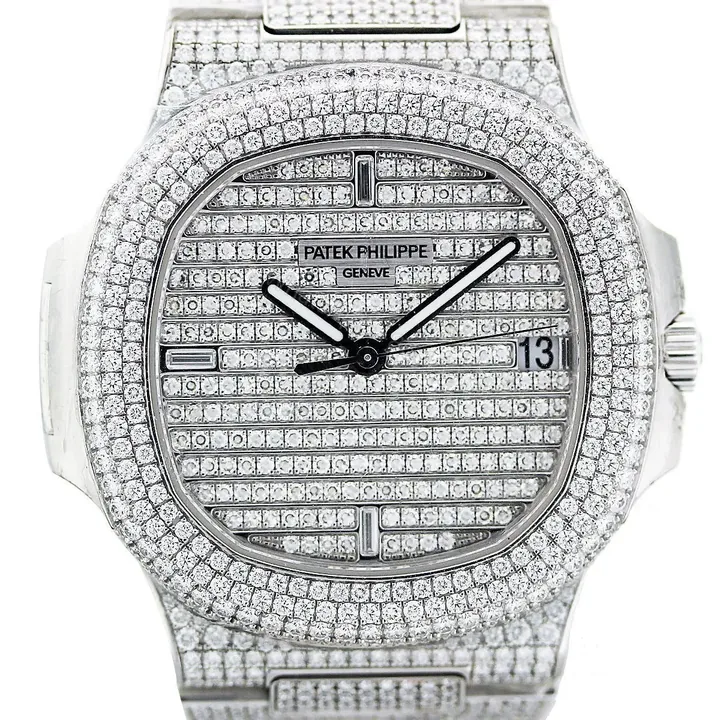 View 1 of Replica Patek PHILIPPE NAUTILUS 5719/1G DIAMOND WATCH