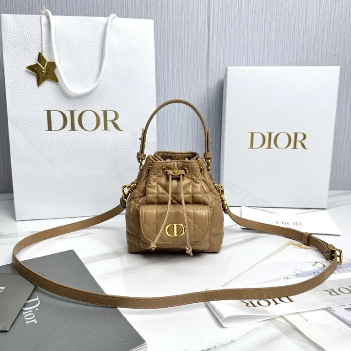 View 1 of Warm Quilted Bucket Bag - Gold Hardware Everyday Luxury